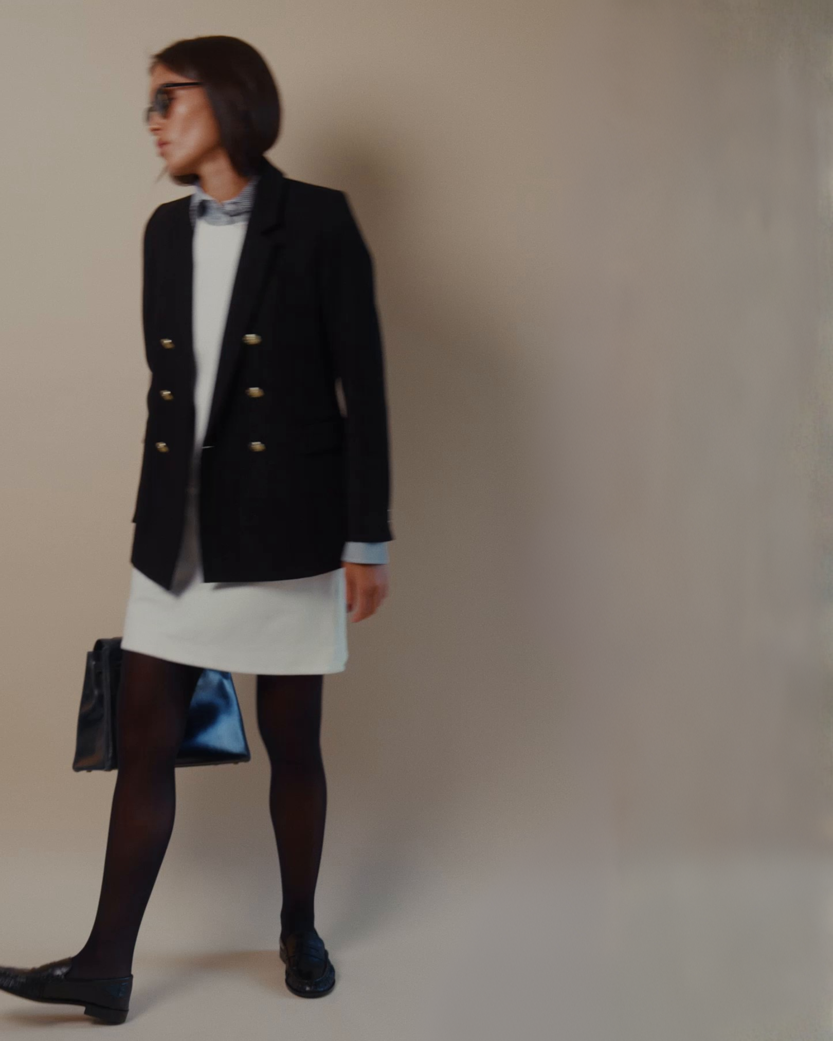 Twiggy Sleeveless Shift Dress Ivory