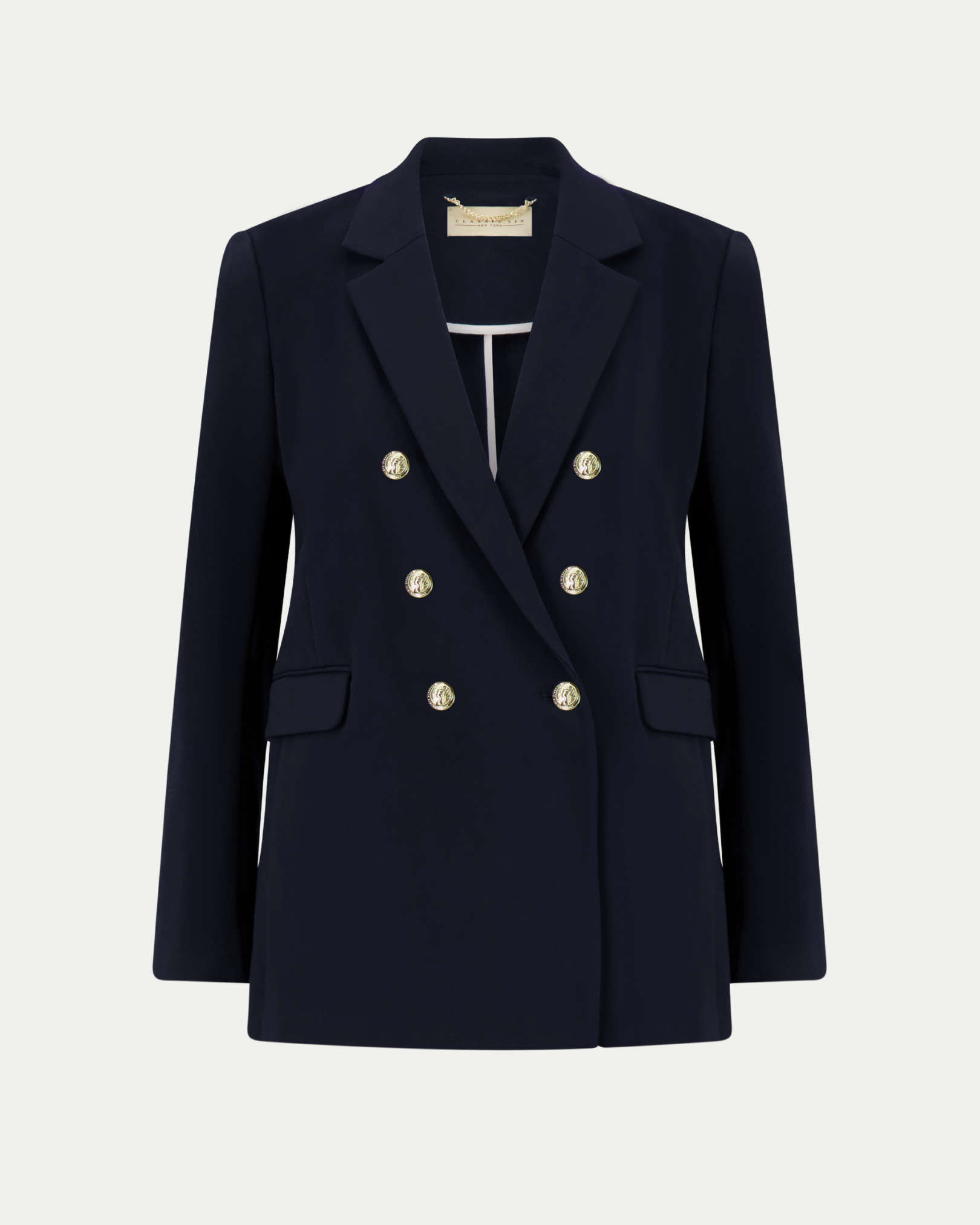 Katharine Double-Breasted Blazer in Navy