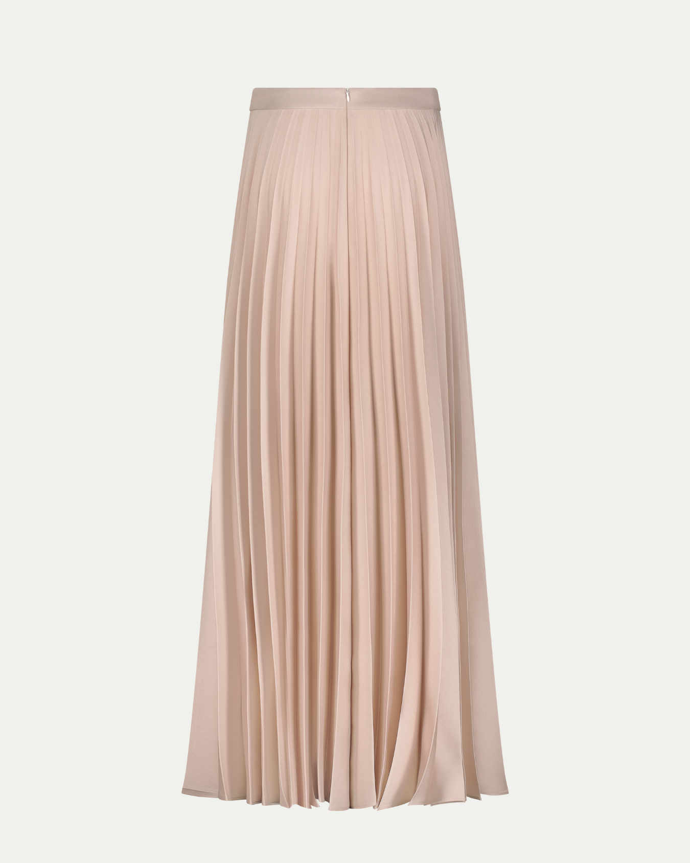 Marilyn Accordion-Pleated Maxi Skirt in Dusty Rose