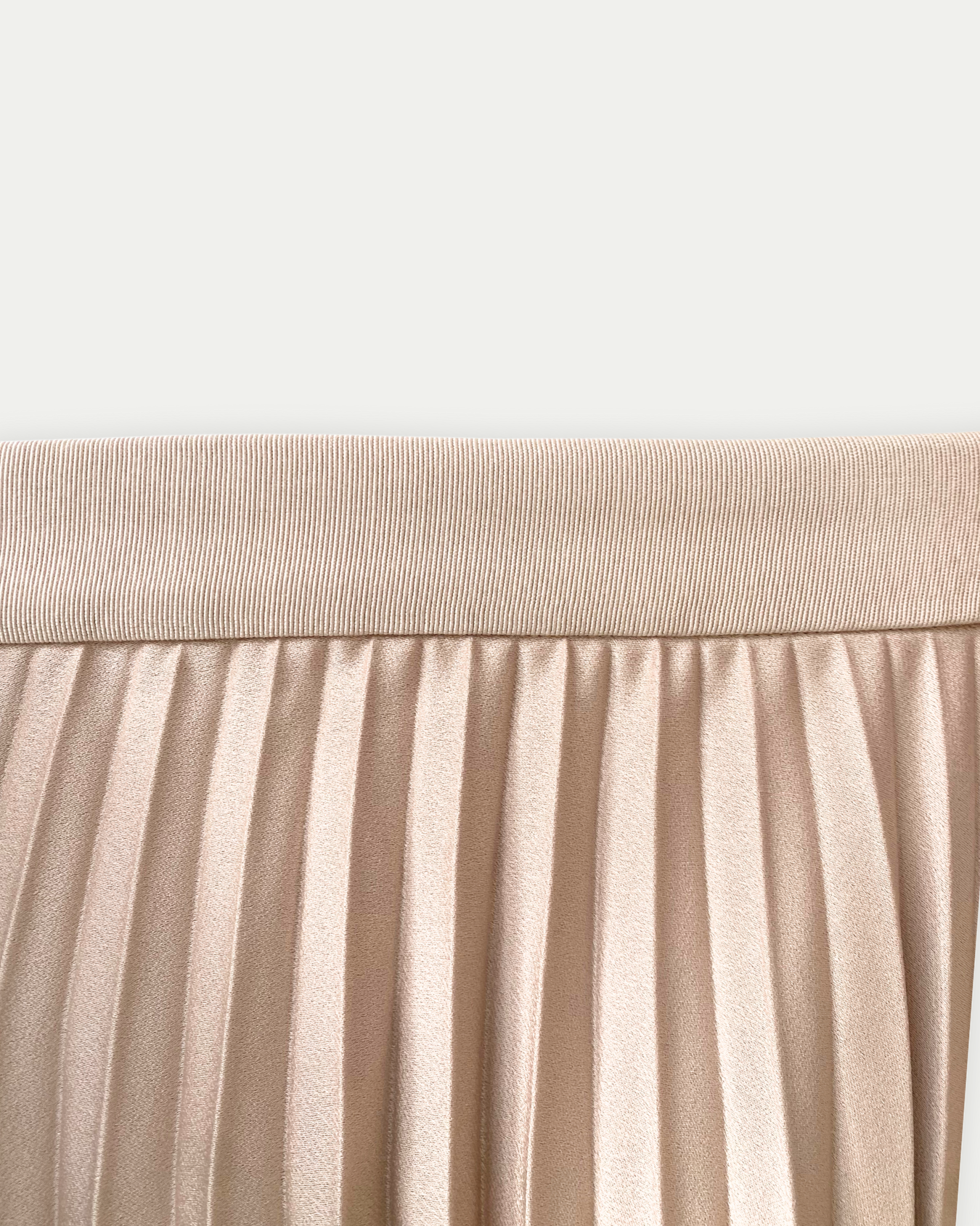 Marilyn Accordion-Pleated Maxi Skirt in Dusty Rose