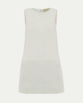Twiggy Sleeveless Shift Dress Ivory